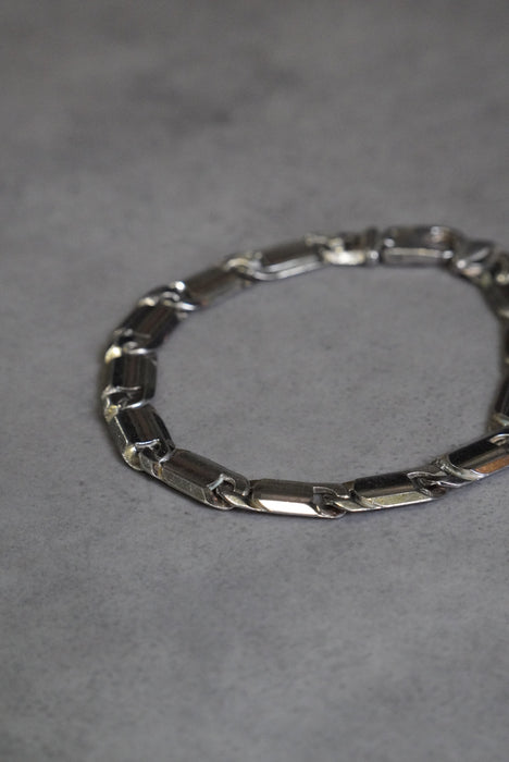 flat silver plate bracelet