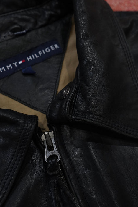 90s TOMMY HILIGER leather jacket