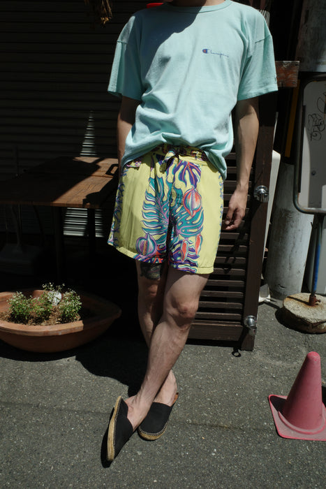 50s KAMEHAMEHA rayon beach shorts