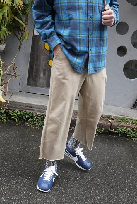 60s BLUE BELL cropped twill trousers
