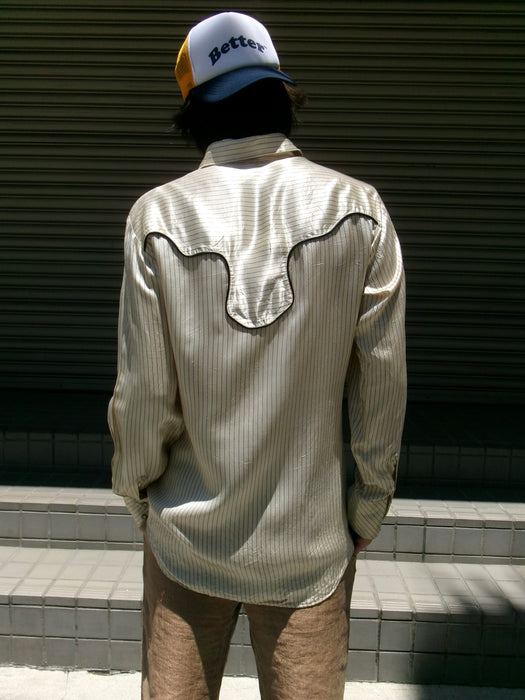 70s Unknown satin Western shirt