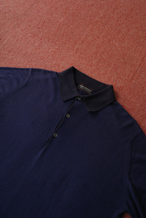 00s JONN SMEDLEY sea island cotton polo shirt