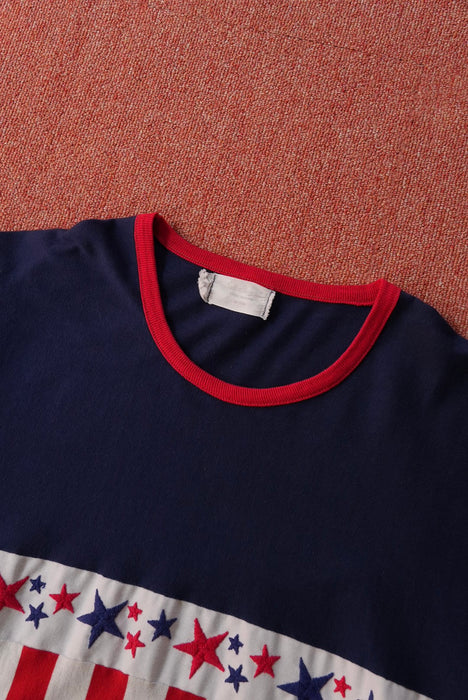 70s Custom Designed American ringer tee