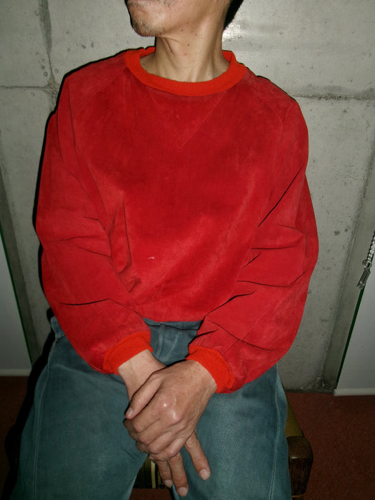 00s BREIER of AMSTERDAM suede sweat