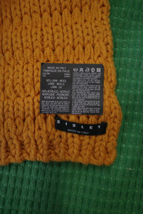 00s SISLEY knit muffler