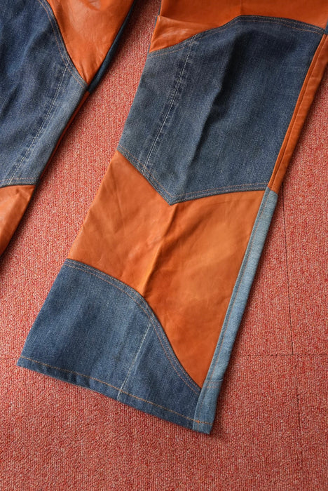 60s Hand Made by Denim Evalution leather 501 "E"