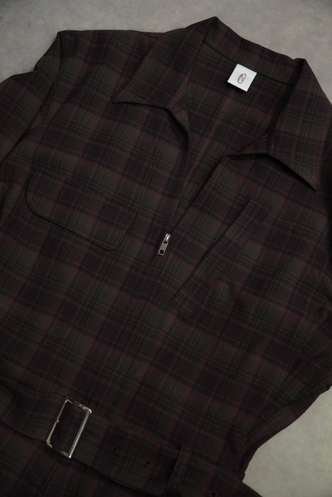 N.C. "A.R SUIT" brown plaid