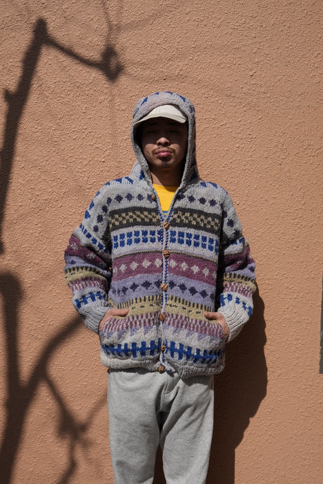80s Foreign Affair Ecuador knit hoodie