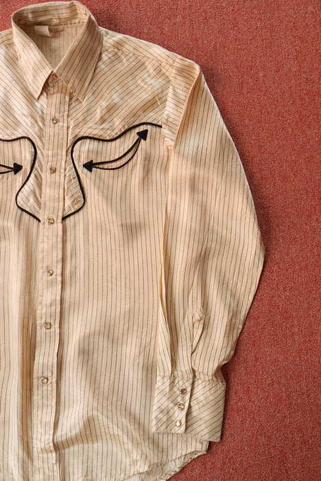 70s Unknown satin Western shirt