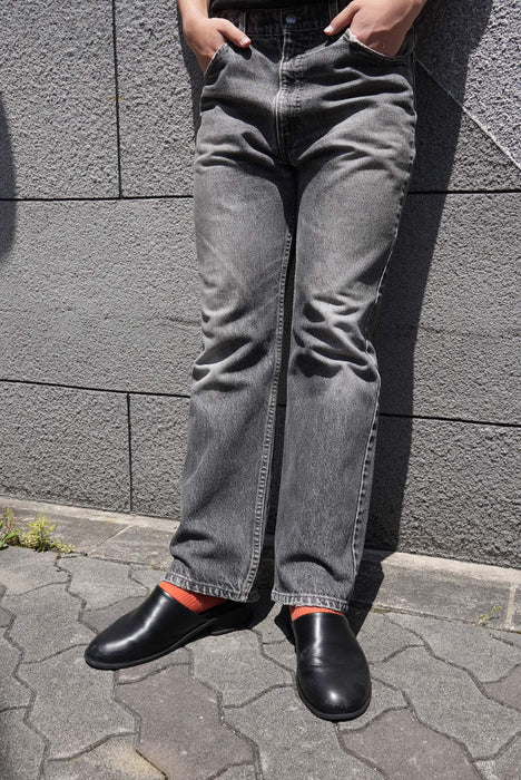 90s Levi's 517 yarn-dyed black denim