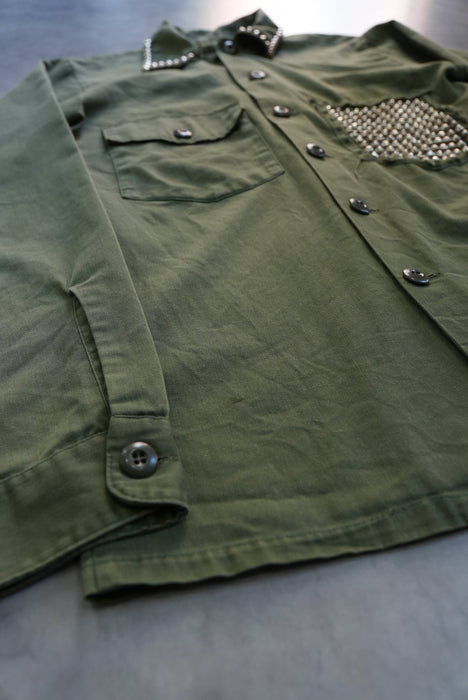 80s U.S.ARMY studs custom shirt jacket