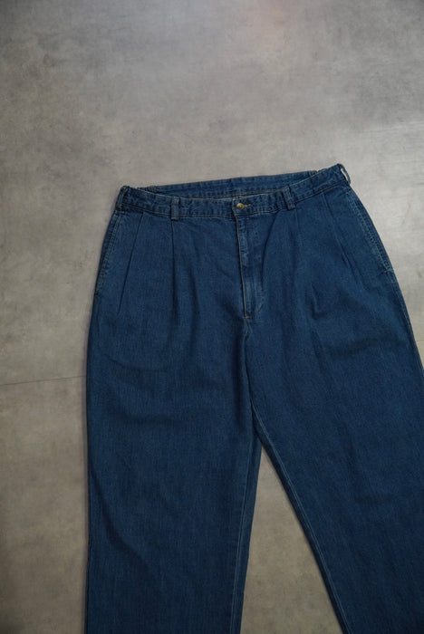 90s LANDS'END denim slacks