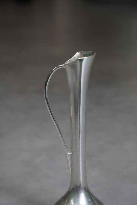 silver bud vase