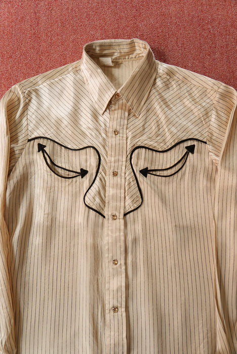 70s Unknown satin Western shirt