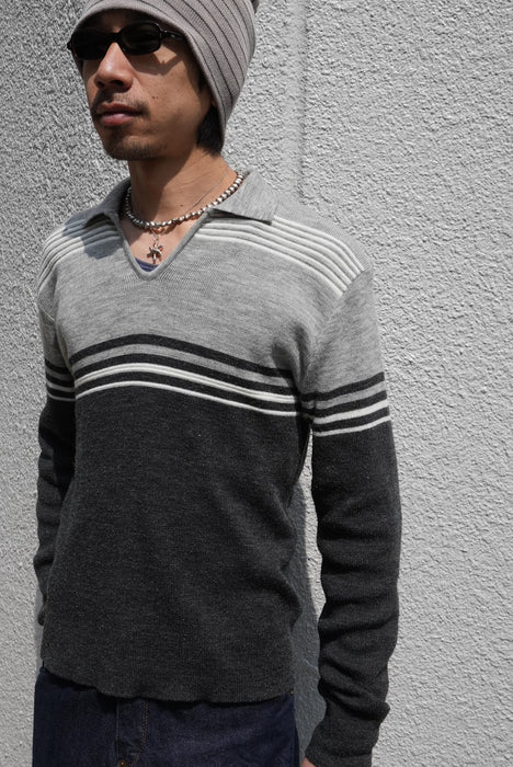 80s JUSTIN BLAKE skipper knit