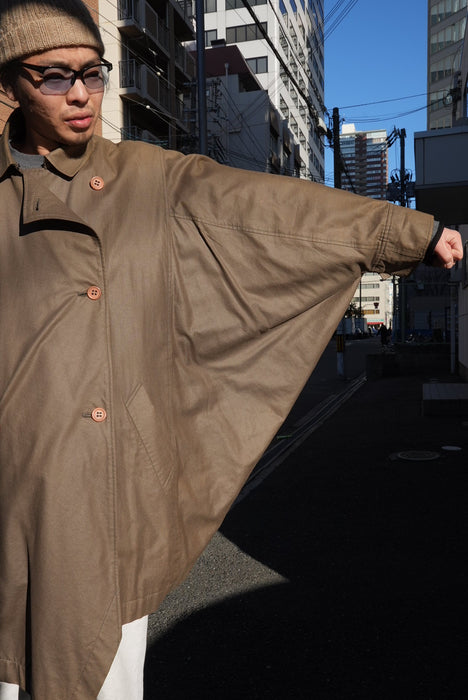 80s ISSEY MIYAKE oild cotton WIND COAT