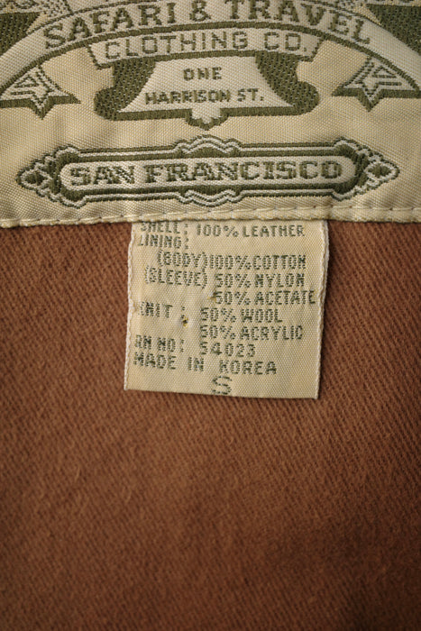 80s BANANA REPUBLIC suede bomber jacket "Safari & Travel"
