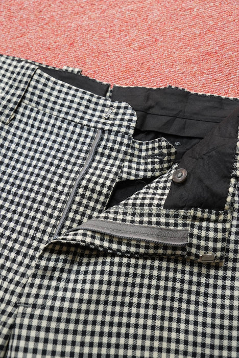 6.70s Don Poker gingham tapered slacks