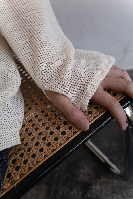 HAPPYEND mesh tee white