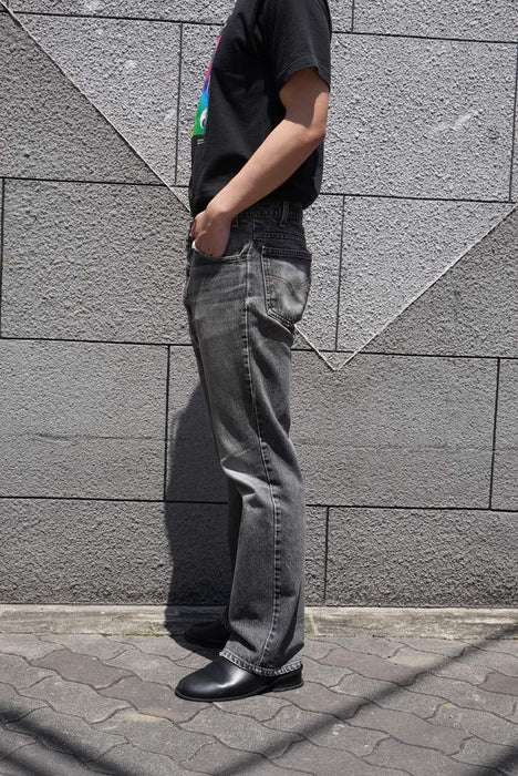 90s Levi's 517 yarn-dyed black denim