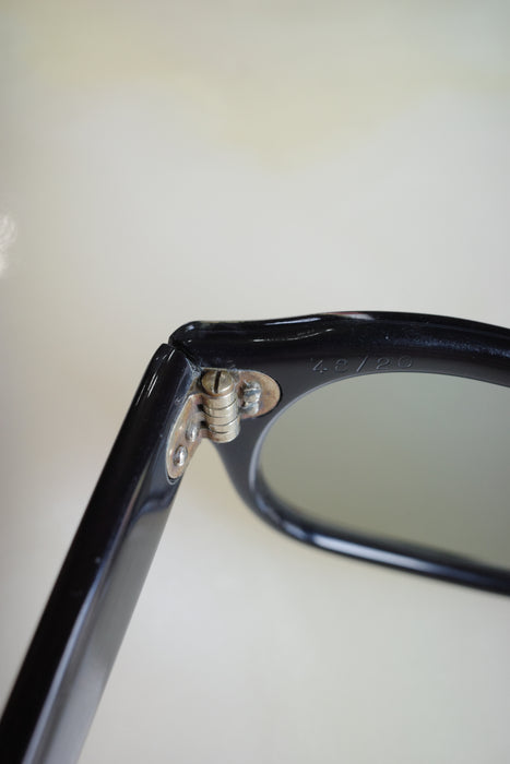 6.70s Italian black acetate optical sunglasses