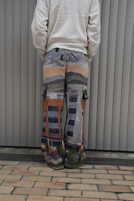 remake jaquard cargo pants