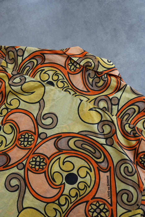 80s LIVIO DE SIMONE tribalpattern shirts