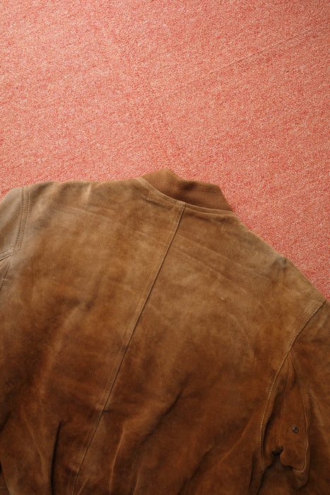 80s BANANA REPUBLIC suede bomber jacket "Safari & Travel"