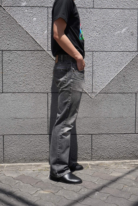 90s Levi's 517 yarn-dyed black denim