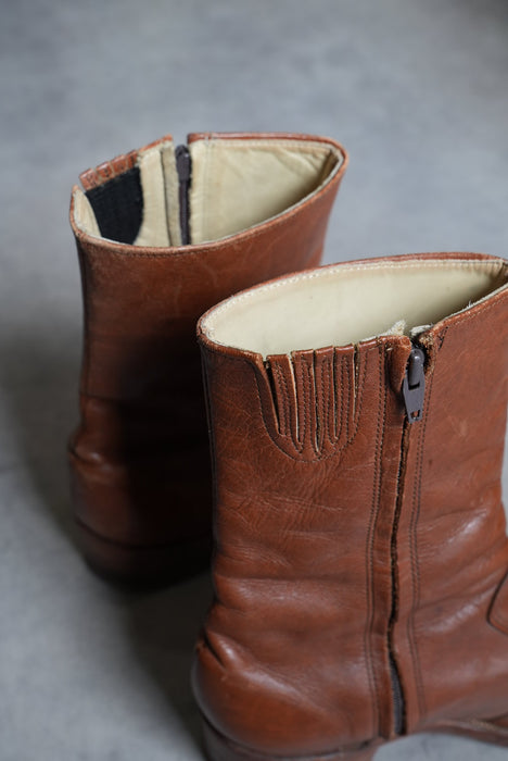 70s FRYE zip roper boots