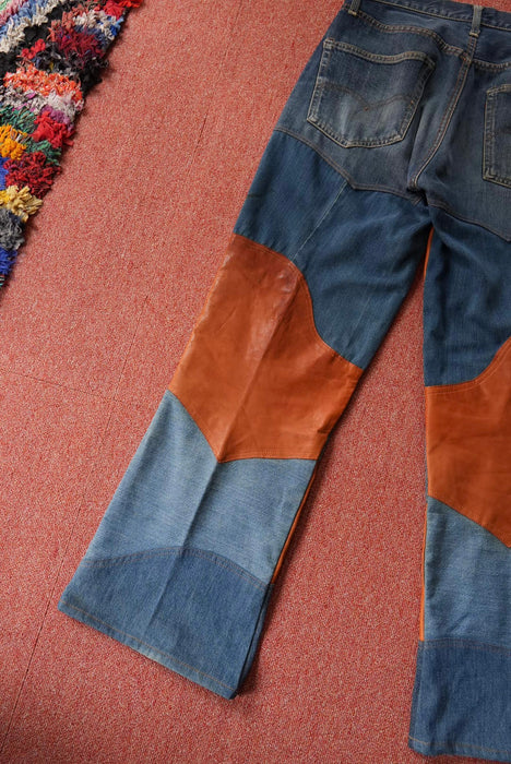60s Hand Made by Denim Evalution leather 501 "E"