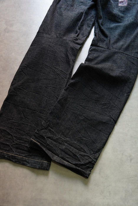 00s MARITHE FRANCOIS  GIRBAUD drape denim