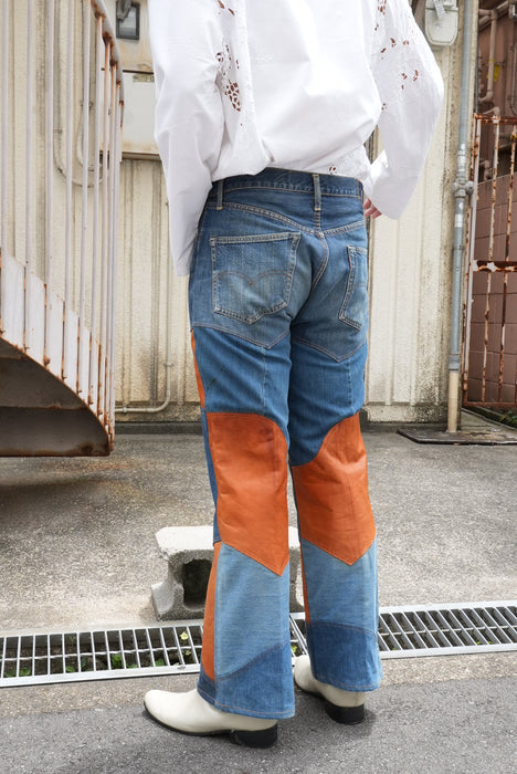 60s Hand Made by Denim Evalution leather 501 "E"