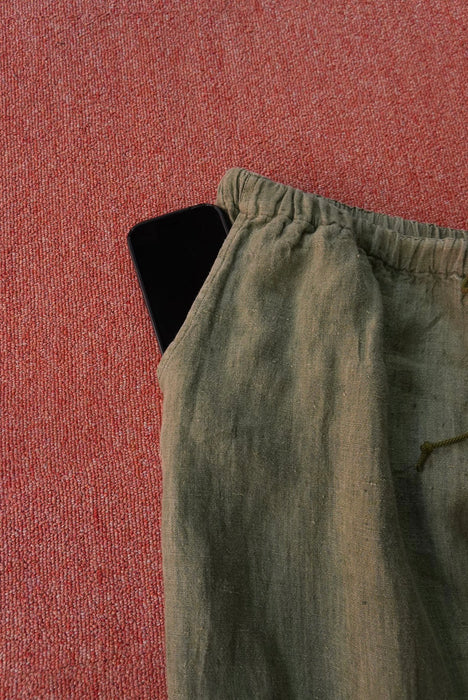 90s FLAX easy linen pants