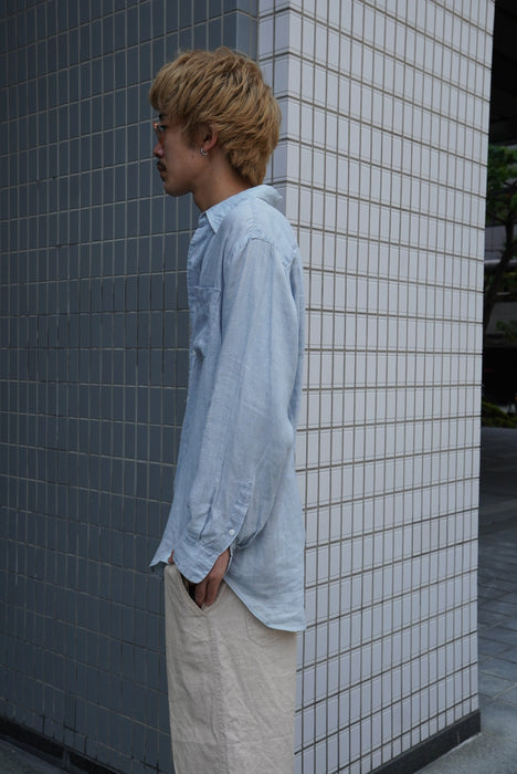 90s DKNY linen chambray shirts