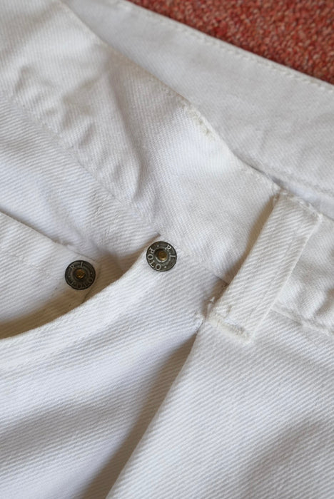 90s POLO SPORTSMAN white denim