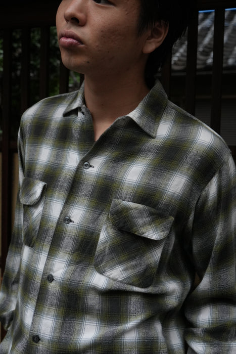 60s Sears printed flannel shirt