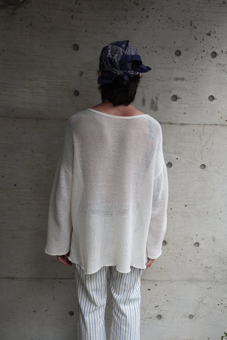 HAPPYEND mesh tee white