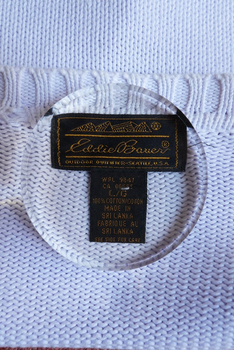 90s Eddie Bower cotton knit cardigan
