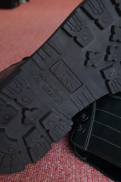 VANS glass leather SK8-HI "commando sole"