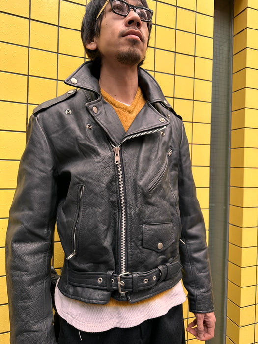 Louis dowble breasted leather riders