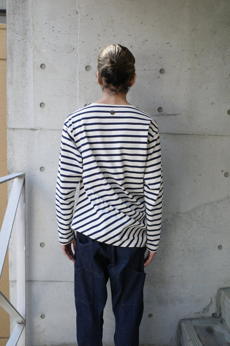 NAM Banana Basque Shirts WHITE/NAVY size1