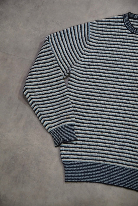 00s BURBERRY border alpaca knit