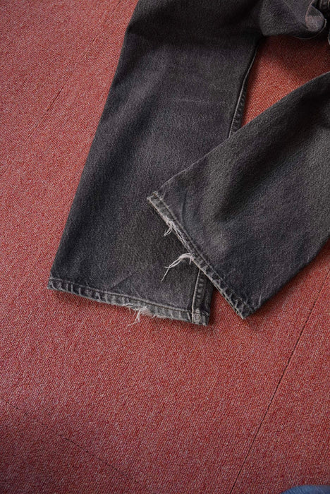 90s Levi's 517 yarn-dyed black denim