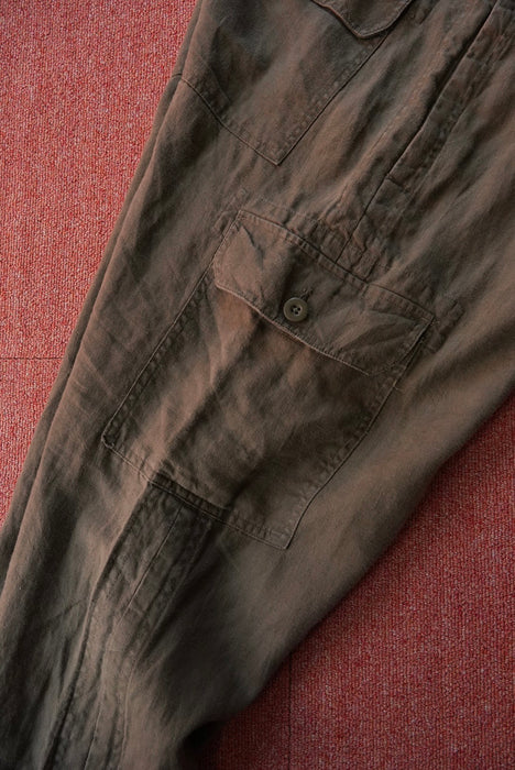 00s BANANA REPUBLIC linen cargo pants