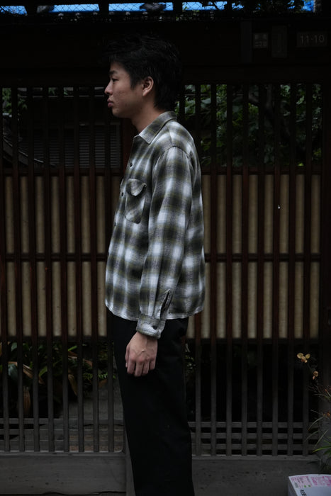 60s Sears printed flannel shirt
