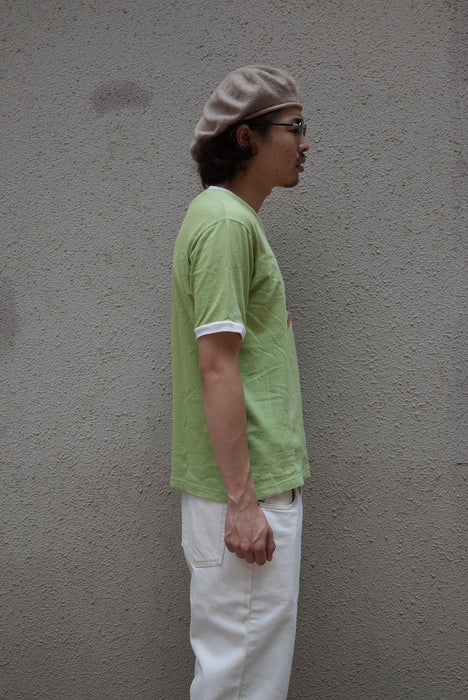 90s silverTab ringer tee