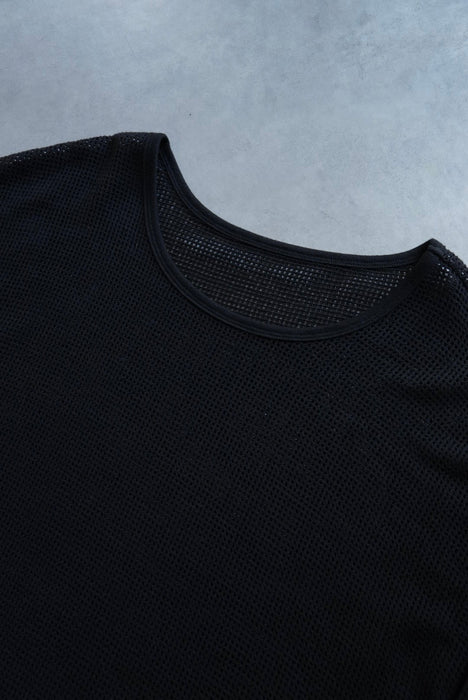 HAPPYEND mesh tee black