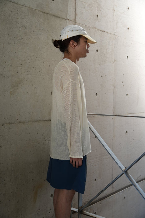 HAPPYEND mesh tee white