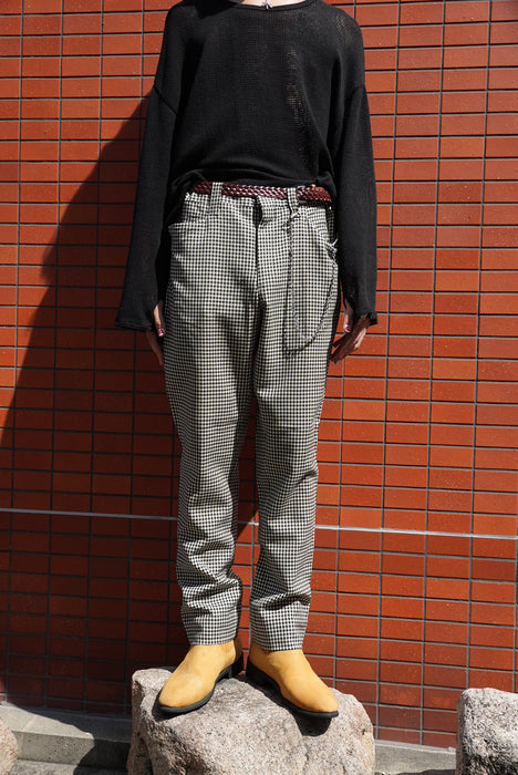 6.70s Don Poker gingham tapered slacks